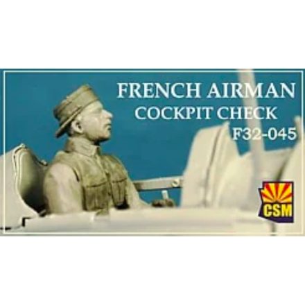 Copper State Models French Airman Cockpit Check WWI makett