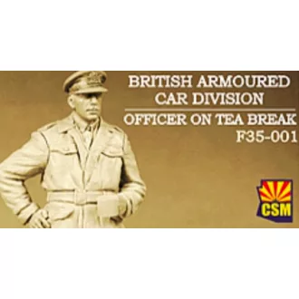   Copper State Models British Armoured Car Division Officer On Tea Break makett