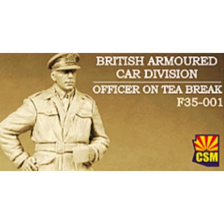 Copper State Models British Armoured Car Division Officer On Tea Break makett