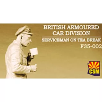   Copper State Models British Armoured Car Division Serviceman On Tea Break makett