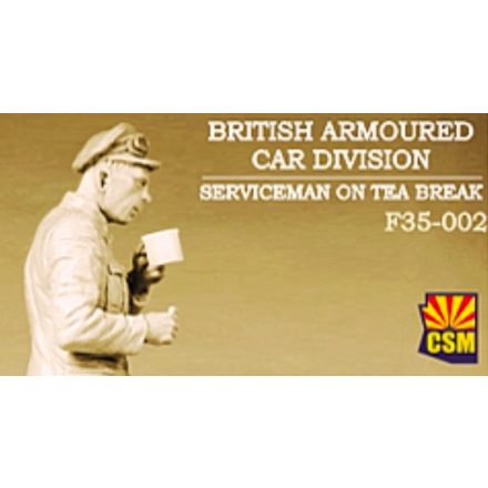 Copper State Models British Armoured Car Division Serviceman On Tea Break makett