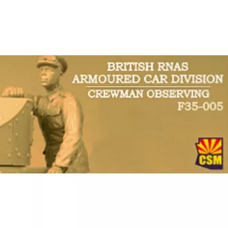   Copper State Models British RNAS Armoured Car Division Crewman Observing makett