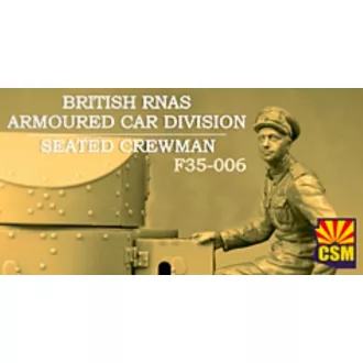   Copper State Models British RNAS Armoured Car Division Seated Crewman makett