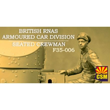 Copper State Models British RNAS Armoured Car Division Seated Crewman makett