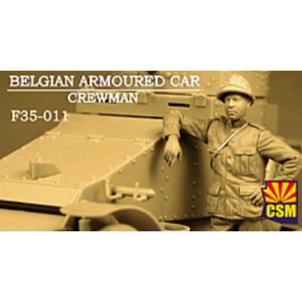 Copper State Models Belgian Armoured Car Crewman makett