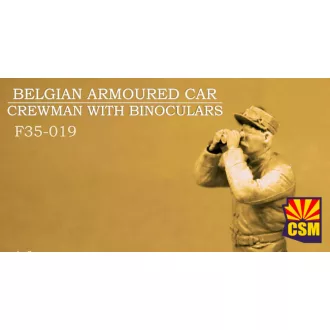   Copper State Models Belgian Armoured Car Crewman With Binoculars makett