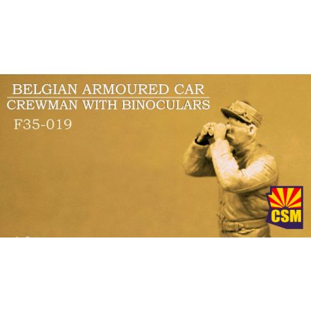 Copper State Models Belgian Armoured Car Crewman With Binoculars makett