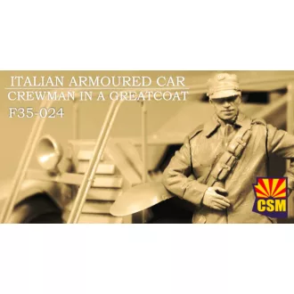   Copper State Models Italian Armoured Car Crewman With A Greatcoat makett