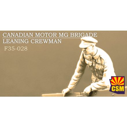 Copper State Models Canadian Motor MG Brigade Leaning Crewman makett