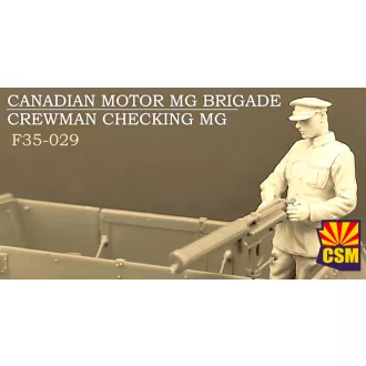   Copper State Models Canadian Motor MG Brigade Crewman Checking MG makett