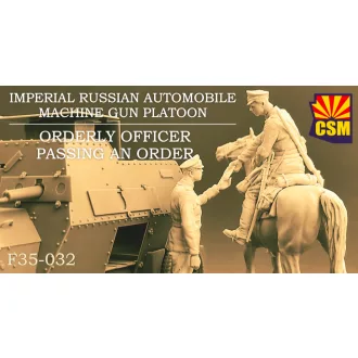   Copper State Models Imperial Russian Automobile Machine Gun Platoon Orderly Officer Passing An Order makett