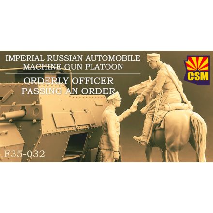 Copper State Models Imperial Russian Automobile Machine Gun Platoon Orderly Officer Passing An Order makett