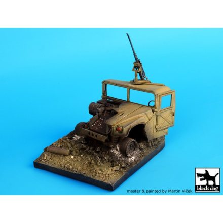 Black Dog Destroyed Humvee base