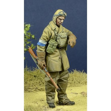 D-DAY miniature studio WWII BEF Dispatch Rider, France 1940