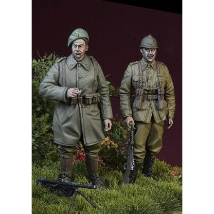 D-DAY miniature studio WWII Belgian soldiers, Belgium 1940