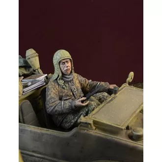   D-DAY miniature studio Waffen SS Schwimmwagen Driver, Ardennes 1944