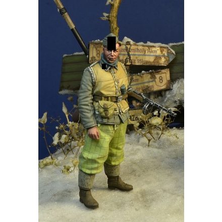 D-DAY miniature studio Waffen SS soldier 1, Hungary, Winter 1945