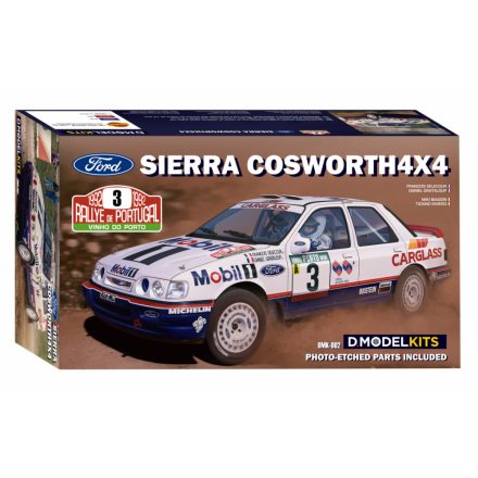 D Modelkits Ford Sierra Cosworth 4x4 Rallye de Portugal 1992 makett