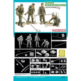 Dragon German Mine Detectors - katonai figura készlet