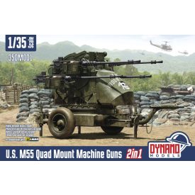   Dynamo Models U.S. M55 Quad Mount Machine guns M45 Quad Mount makett