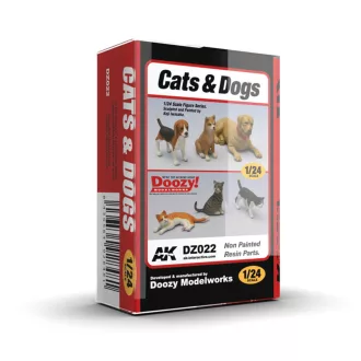 AK Interactive - CATS AND DOG figura makett