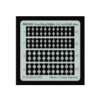 Eduard Landing lights 1,5 and 2 mm sablon