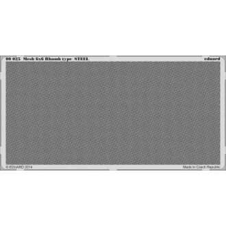Eduard Mesh 6x6 Rhomb type STEEL sablon