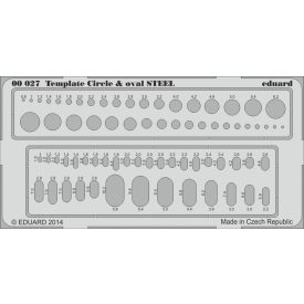 Eduard Template Circle & oval STEEL