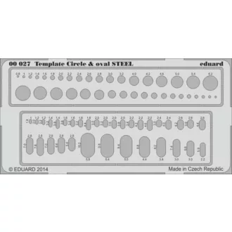 Eduard Circle & oval STEEL sablon