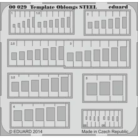 Eduard Template oblongs STEEL