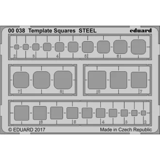 Eduard Template Squares STEEL sablon