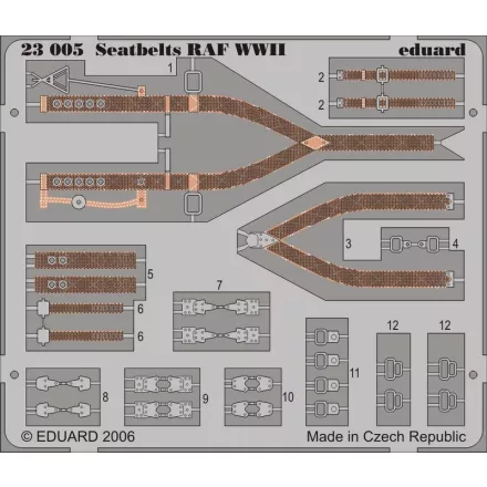 Eduard Seatbelts RAF WWII