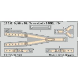 Eduard Spitfire Mk. IXc seatbelts STEEL (Airfix)