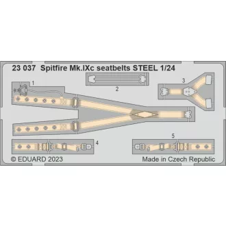 Eduard Spitfire Mk.IXc seatbelts STEEL AIRFIX fotómaratás