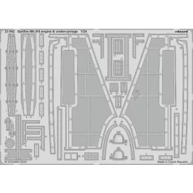 Eduard Spitfire Mk. VIII engine & undercarriage (Airfix)