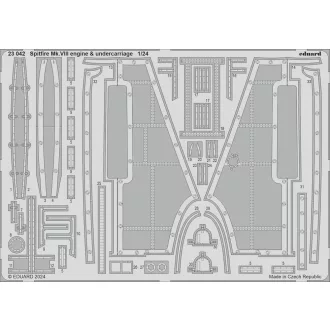   Eduard Spitfire Mk.VIII engine & undercarriage AIRFIX fotómaratás