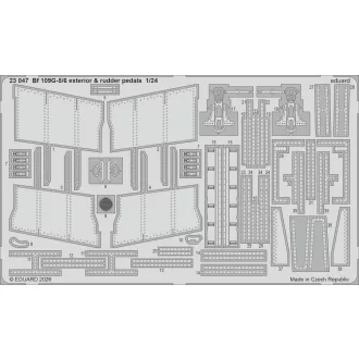   Eduard Bf 109G-5/6 exterior & rudder pedals for Airfix fotómaratás