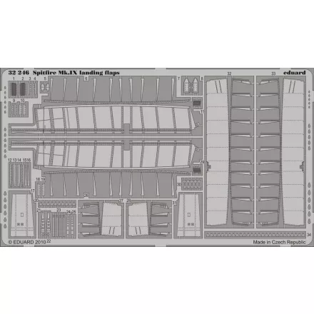Eduard Spitfire Mk.IX landing flaps (Tamiya)
