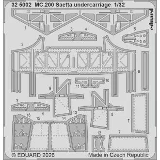 Eduard MC.200 Saetta undercarriage for Italeri fotómaratás