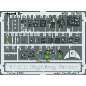 Eduard F-16CJ Interior für Tamiya Bausatz fotómaratás