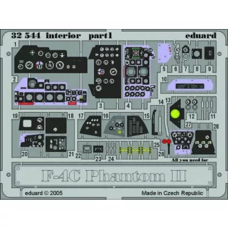   Eduard F-4C Phantom II interior für Tamiya Bausatz fotómaratás