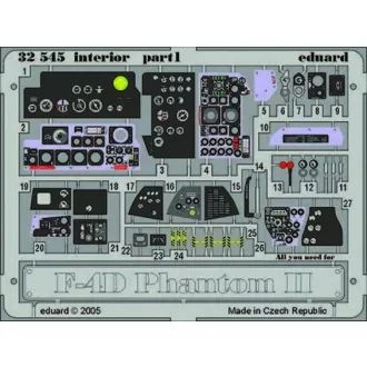   Eduard F-4D Phantom II interior für Tamiya Bausatz fotómaratás