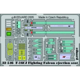   Eduard F-16CJ Fighting Falcon ejection seat für Tamiya Bausatz fotómaratás