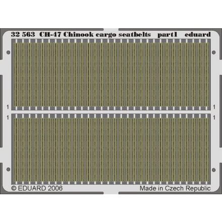 Eduard CH-47 Chinook cargo seatbelts (Trumpeter)