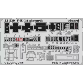 Eduard F4U-1A placards for Tamiya fotómaratás