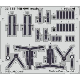 Eduard MH-60S seatbelts (Academy)