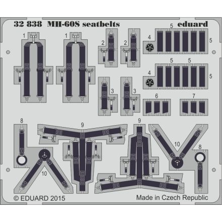 Eduard MH-60S seatbelts (Academy)