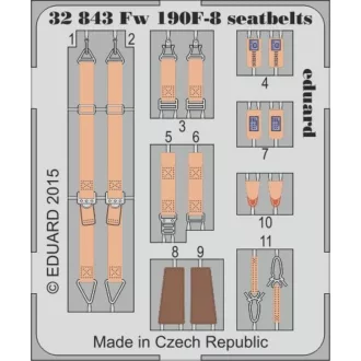 Eduard Fw 190F-8 seatbelts for Revell fotómaratás