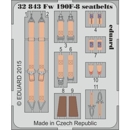 Eduard Fw 190F-8 seatbelts (Revell)