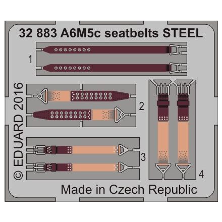 Eduard A6M5c landing flaps (Hasegawa)